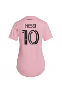 Inter Miami Lionel Messi #10 Jalkapallovaatteet Naisten Kotipaita 2023-24 Lyhythihainen